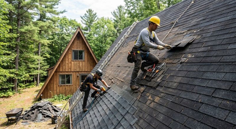 A Frame Roof Repair in Morrow County, OH