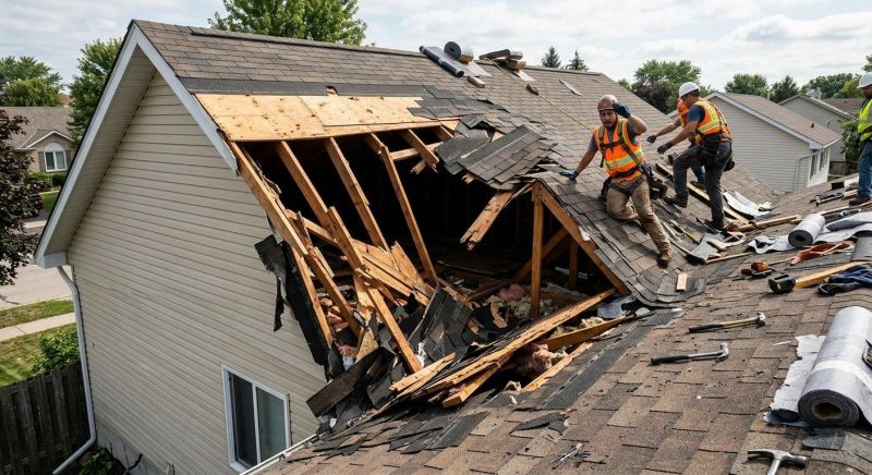 A Frame Roof Repair in Morrow County, OH