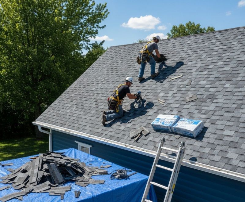 Asphalt Roof Replacement in Bellville, OH