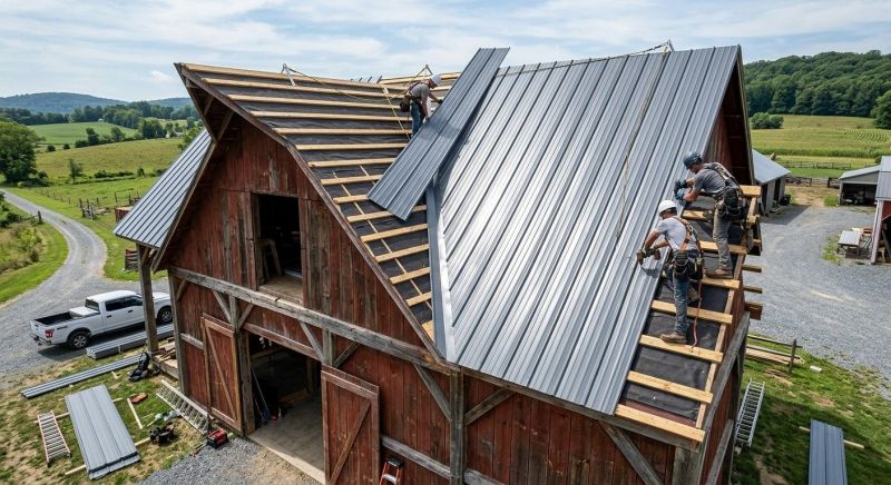 Barn Roof Construction in Morrow County, OH