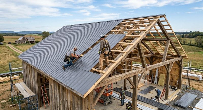 Barn Roof Construction in Morrow County, OH