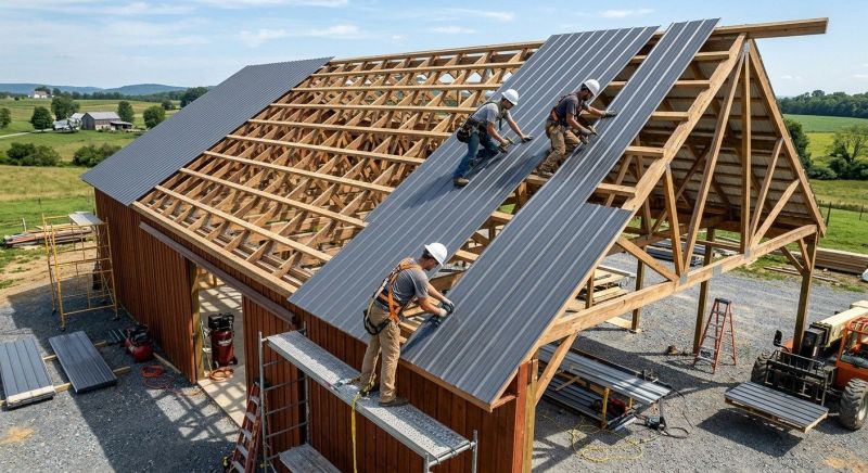 Barn Roof Installation in Morrow County, OH