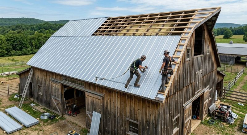 Barn Roof Installation in Morrow County, OH