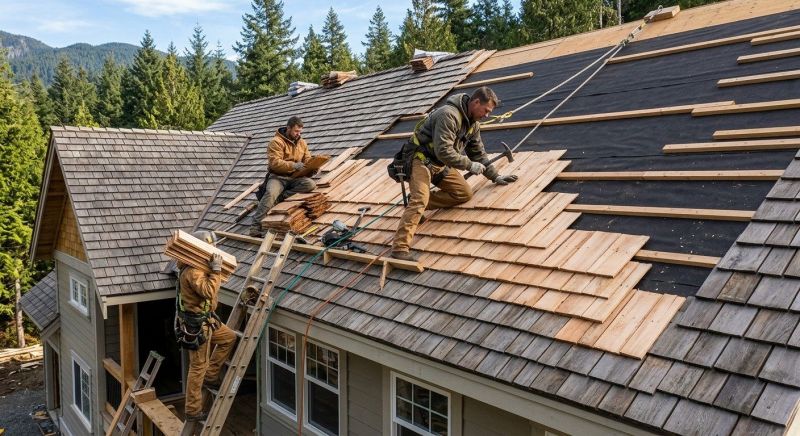 Cedar Roof Installation in Mount Gilead, OH