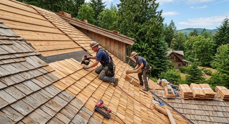 Cedar Roof Installation in Sparta, OH