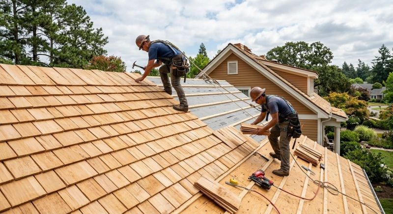 Cedar Roof Installation in Sunbury, OH