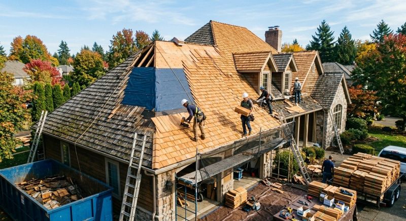 Cedar Roof Replacement in Waldo, OH