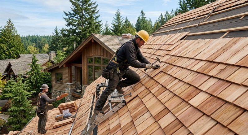 Cedar Shake Roof Construction in Centerburg, OH
