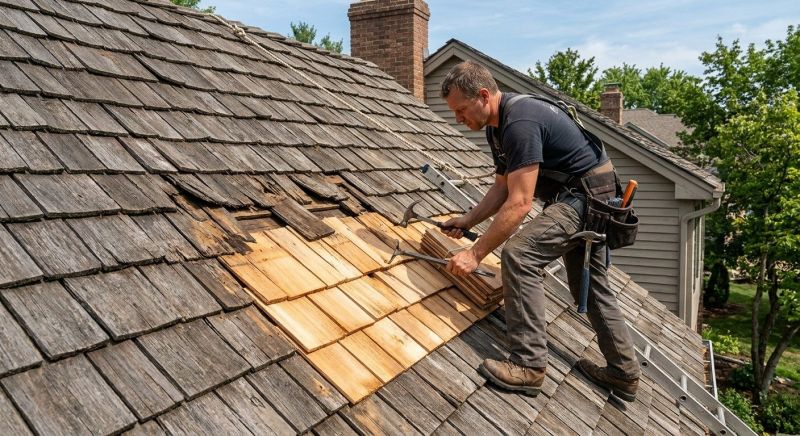 Cedar Shake Roof Repair in Fredericktown, OH