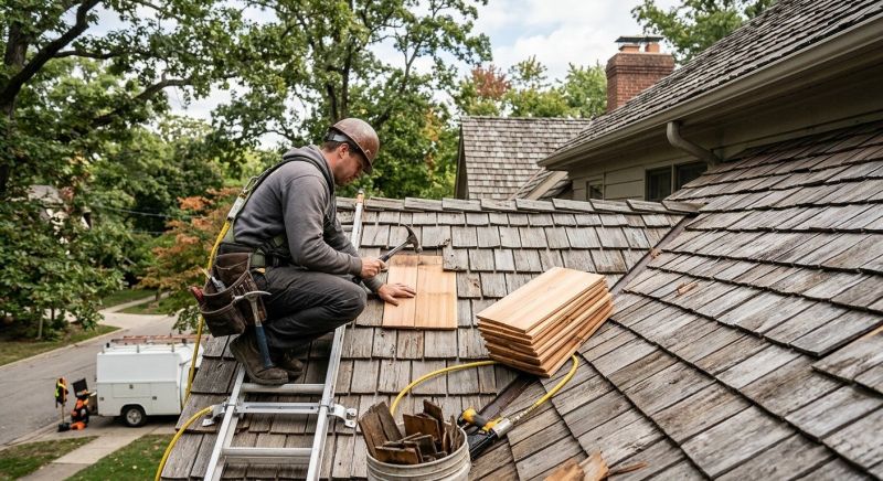 Cedar Shake Roof Repair in Fredericktown, OH