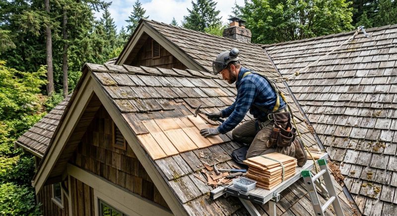Cedar Shingles Repair in Chesterville, OH