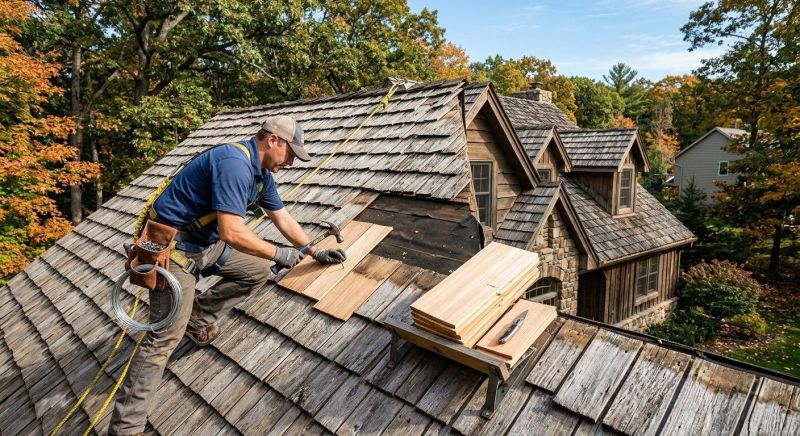 Cedar Shingles Repair in Mount Gilead, OH