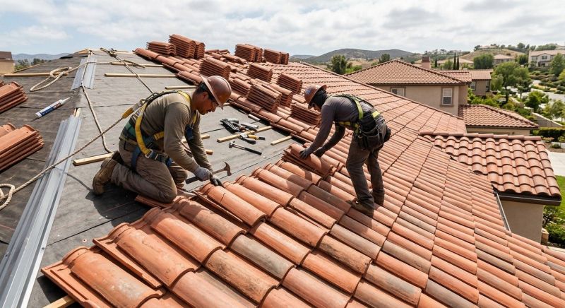 Clay Roof Installation in Sunbury, OH