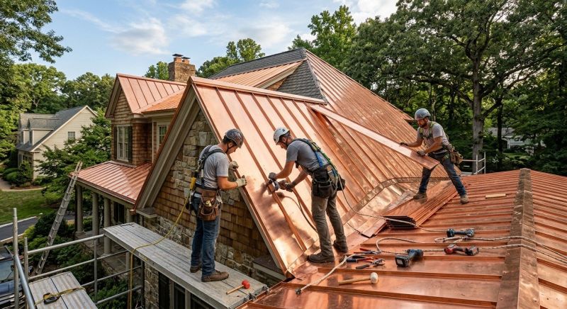 Copper Roof Installation in Morrow County, OH