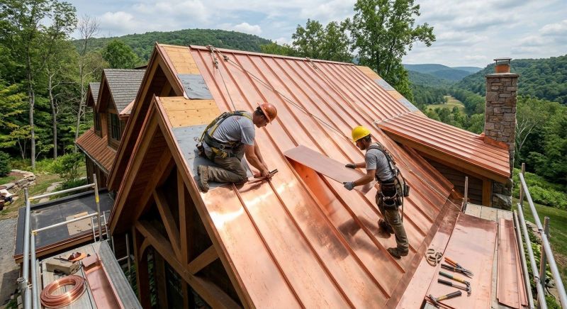 Copper Roof Installation in Morrow County, OH