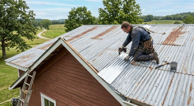 Corrugated Roof Repair in Sunbury, OH