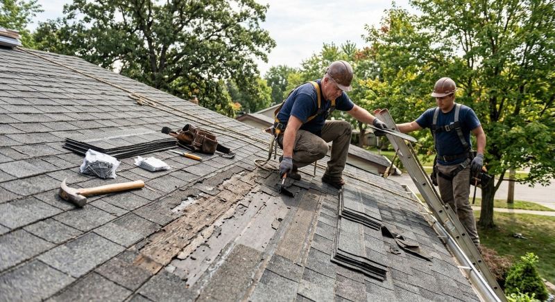 Damaged Roof Repair in Marion, OH