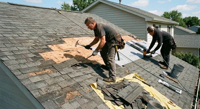 Damaged Roof Repair in Marion, OH