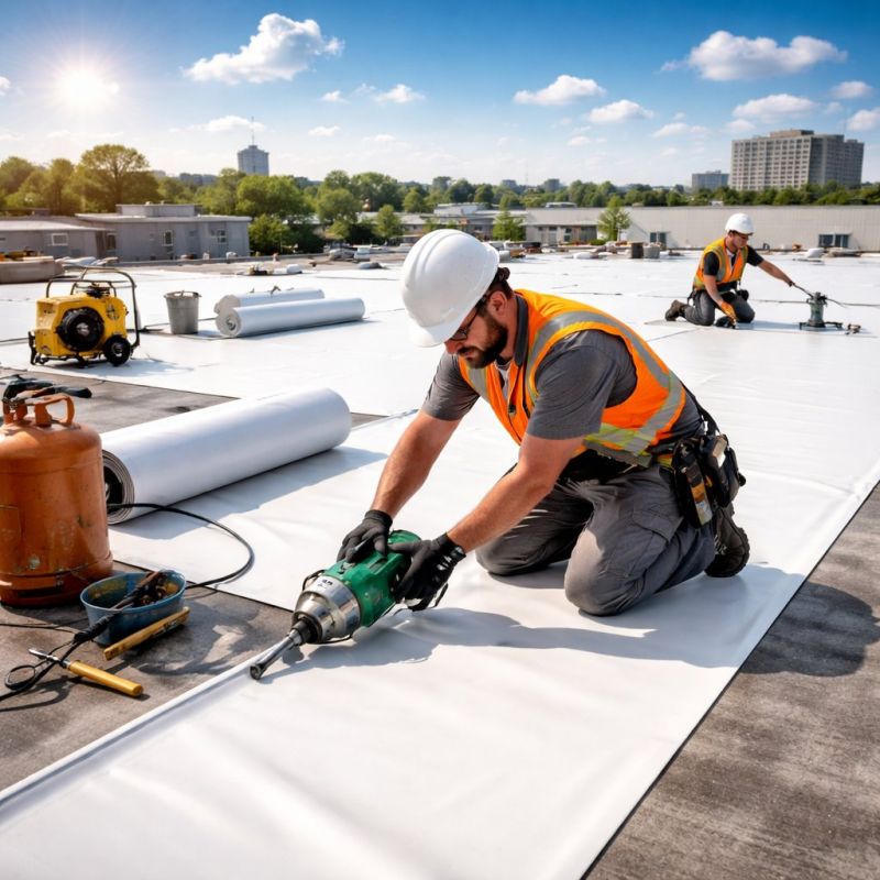 Epdm Roof Installation in Bellville, OH