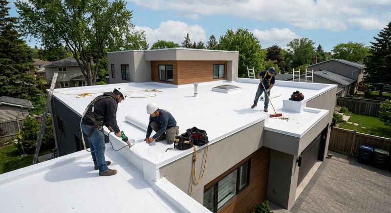 Flat Roof Installation in Sunbury, OH