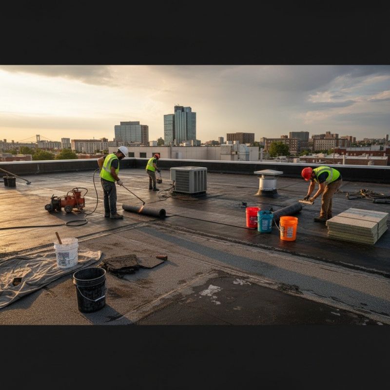 Flat Roof Repair in Marengo, OH