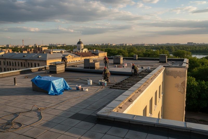 Flat Roof Replacement in Centerburg, OH