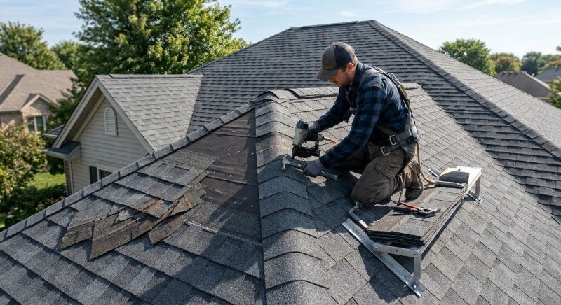 Hip Roof Shingle Replacement in Morrow County, OH