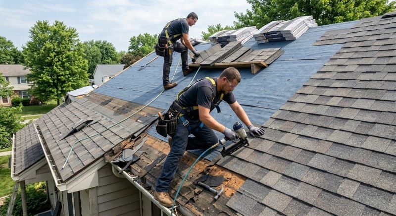 Hip Roof Shingle Replacement in Morrow County, OH