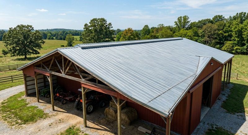 Pole Barn Roof Repair in Waldo, OH