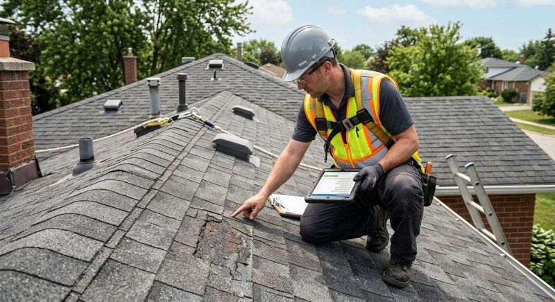 Roof Damage Inspection in Crawford County, OH