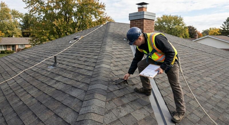 Roof Damage Inspection in Marion, OH