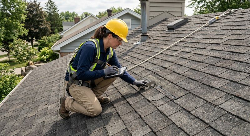 Roof Damage Inspection in Sunbury, OH