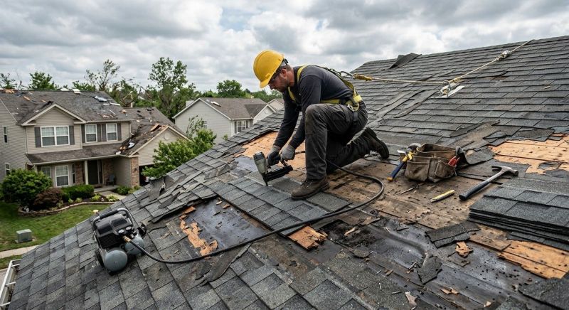 Roof Damage Repair in Mount Gilead, OH
