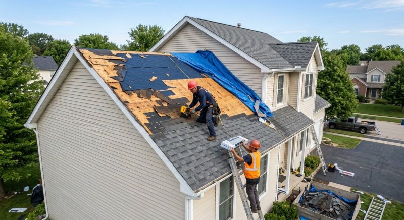 Roof Damage Restoration in Bucyrus, OH