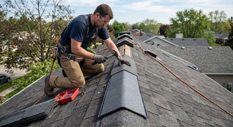 Roof Ridge Repair in Morrow County, OH
