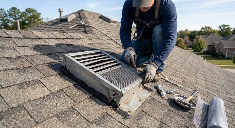 Roof Vent Flashing Repair in Morrow County, OH