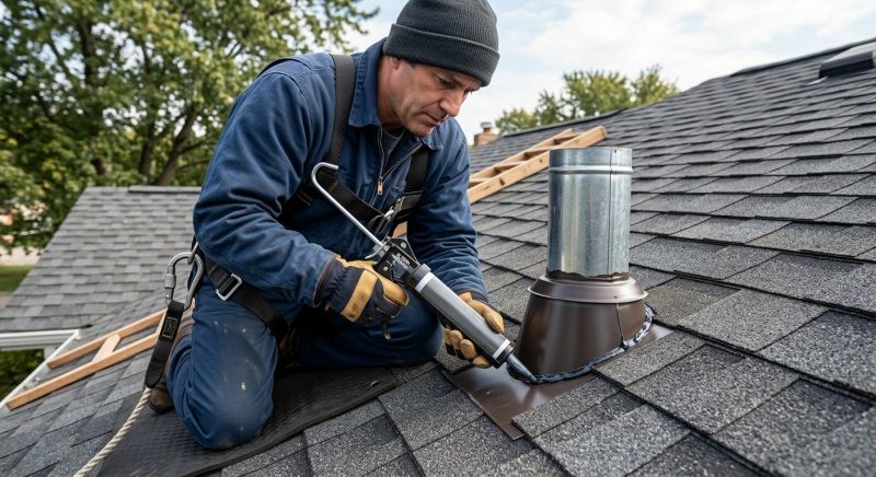Roof Vent Flashing Repair in Morrow County, OH