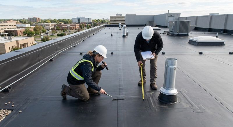 Rubber Roof Inspection in Morrow County, OH