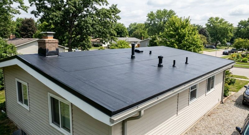 Rubber Roof Installation in Morrow County, OH