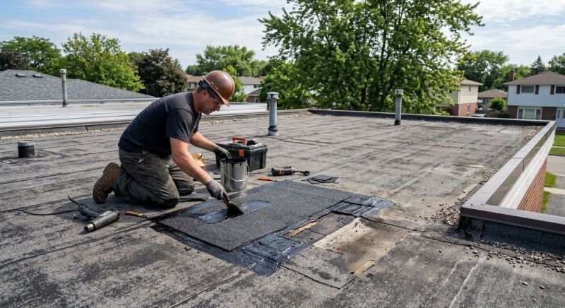 Rubber Roof Repair in Delaware County, OH