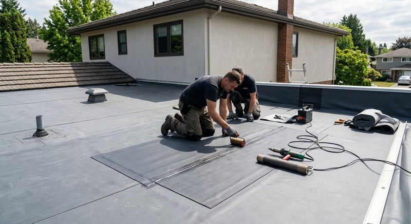 Rubber Roof Repair in Delaware County, OH