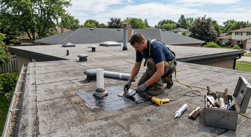 Rubber Roof Repair in Delaware, OH