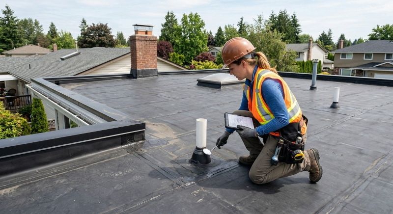 Single Ply Roof Inspection in Morrow County, OH