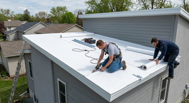 Single Ply Roof Installation in Knox County, OH