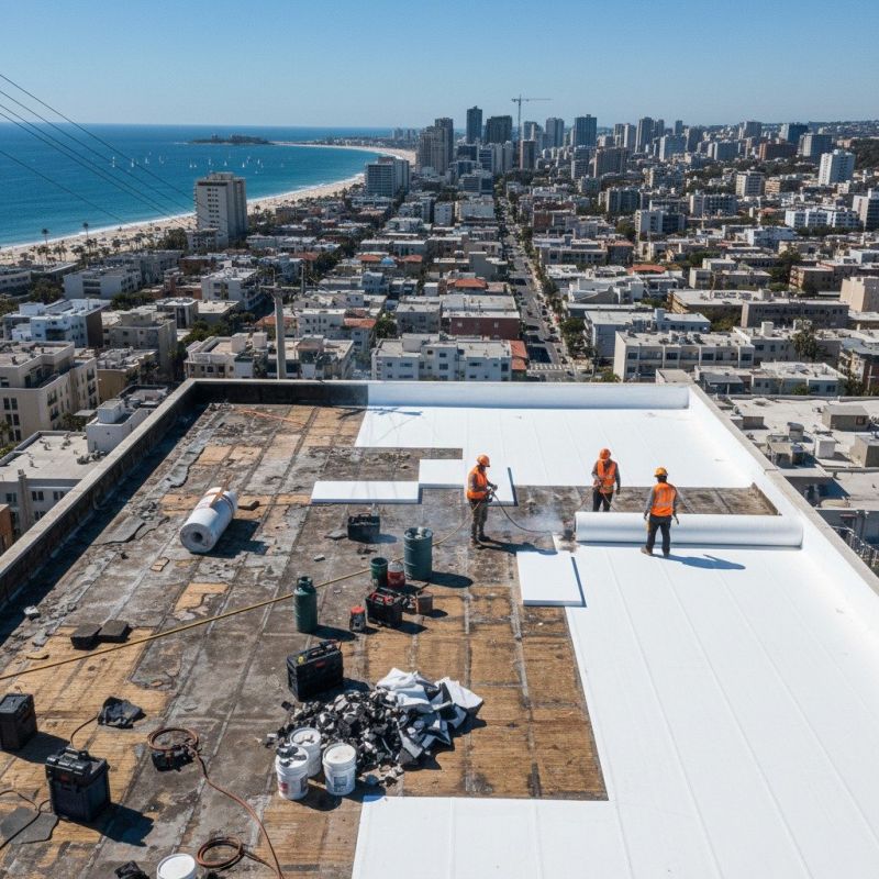 Single Ply Roof Replacement in Bellville, OH