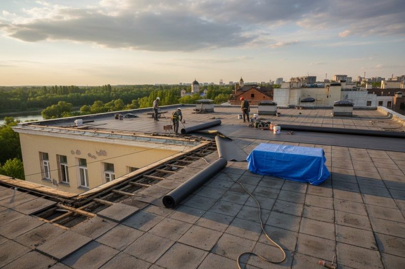 Single Ply Roof Replacement in Richland County, OH