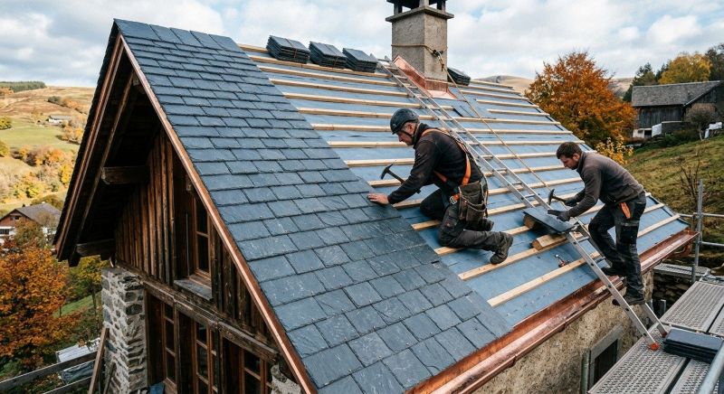 Slate Roof Construction in Delaware County, OH
