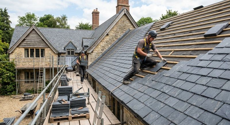 Slate Roof Installation in Fredericktown, OH