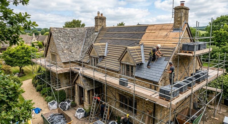 Slate Roof Replacement in Delaware County, OH
