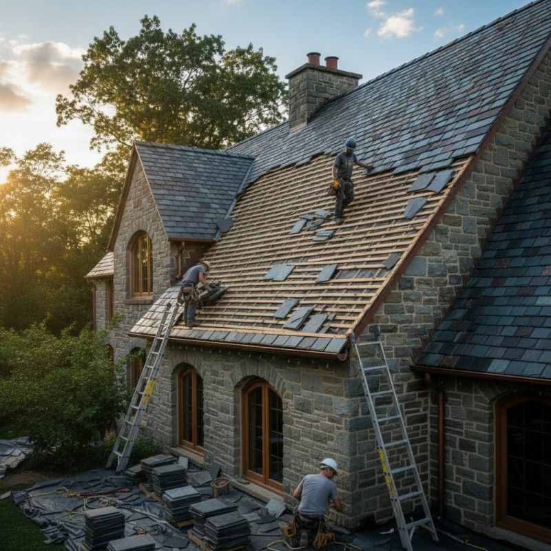 Slate Roof Replacement in Knox County, OH
